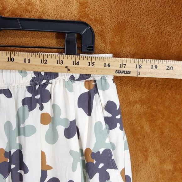 PAIGE Shorts Mens Large Cream Pull On Drawstring Lightweight Abstract SANDA $169 - Picture 9 of 12